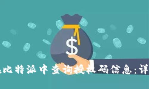 如何在比特派中查询授权码信息：详尽指南