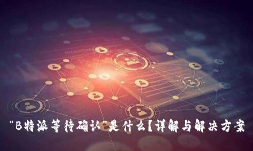 “B特派等待确认”是什么？详解与解决方案